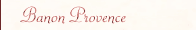 Banon Provence